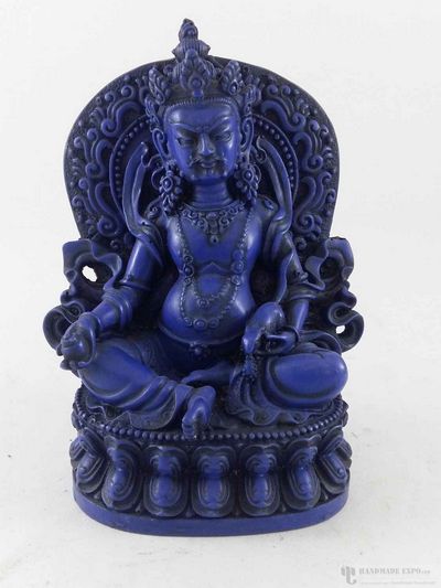 Resin Statue Of Jambhala [blue]