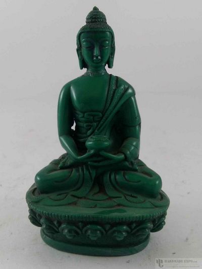 Resin Statue Of Amitabha Buddha [green]