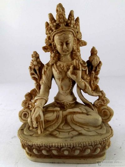 Resin Statue Of White Tara [white]