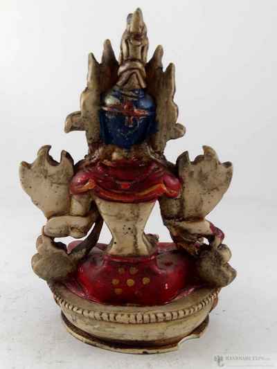 Resin Statue Of Green Tara [white]