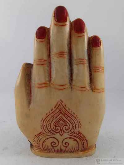 Resin Statue Of Ganesh On The Hand Of Ganesh - Painted