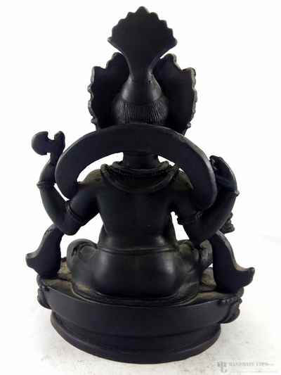 Resin Statue Of Ganesh [black]