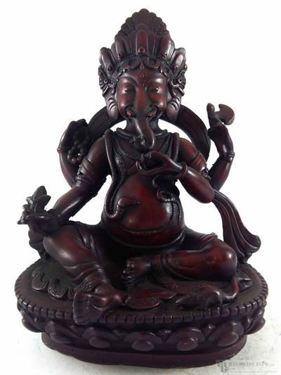 Resin Statue Of Ganesh [red]