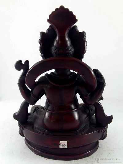 Resin Statue Of Ganesh [red]