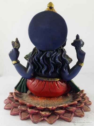 Resin Statue Of Teaching Ganesh [painted]