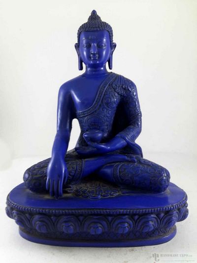 Resin Statue Of Shakyamuni Buddha [blue]