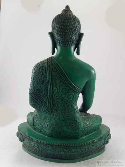 Resin Statue Of Shakyamuni Buddha [green]