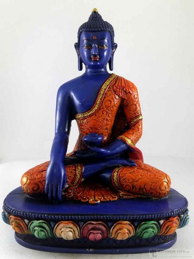 Resin Statue Of Shakyamuni Buddha - Painted