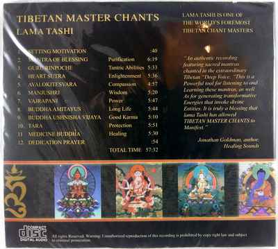 Tibetan Master Chants - Mantra Audio Cd