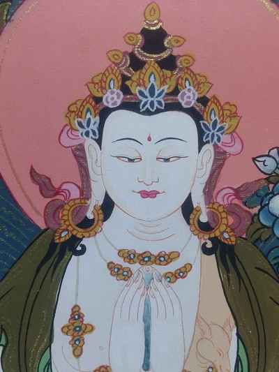 Tibetan Thangka Chenrezig [avalokitesvara]