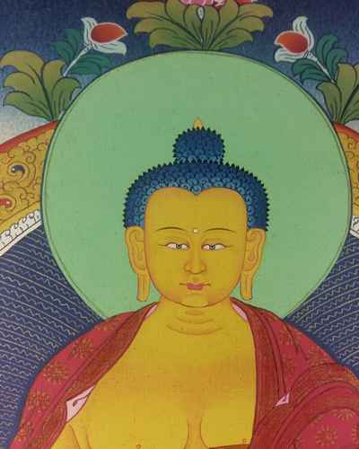 Tibetan Thangka Shakyamuni Buddha