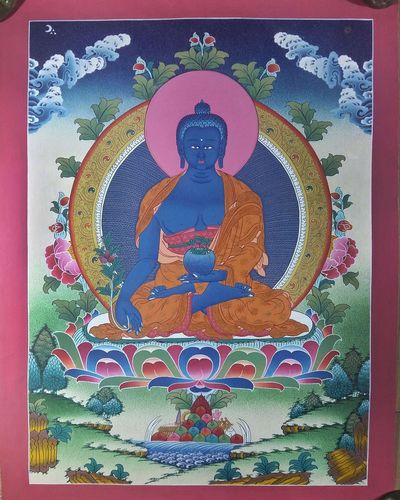 Tibetan Thangka Medicine Buddha