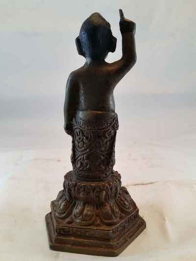 Siddhartha Gautam Buddha Statue - Oxidized