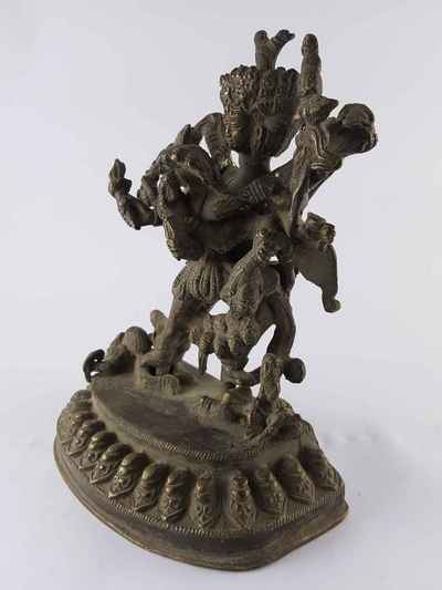 Antique Chakrasamvara - Heruka Statue [brass]