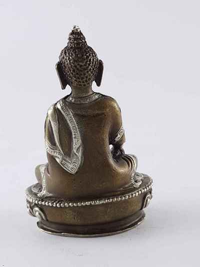 Shakyamuni Buddha Starue [silver Plated], [oxidized]