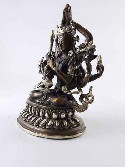 Namasangiti Statue [silver Plated], [oxidized]