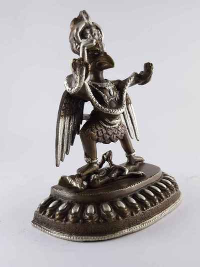 Garuda Statue [silver Plated], [oxidized]