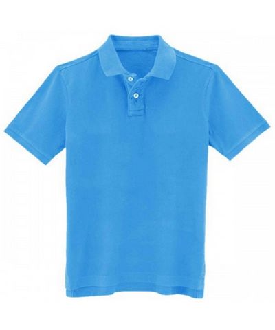 Nepali Cotton Polo T-shirt [aqua Blue]