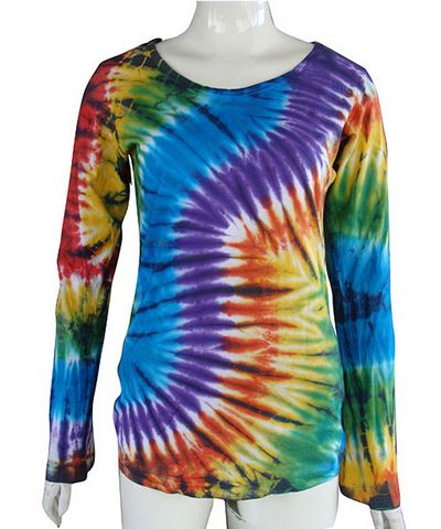 Cotton Hand Tie Dye T-shirt [full Sleeve], [rainbow]