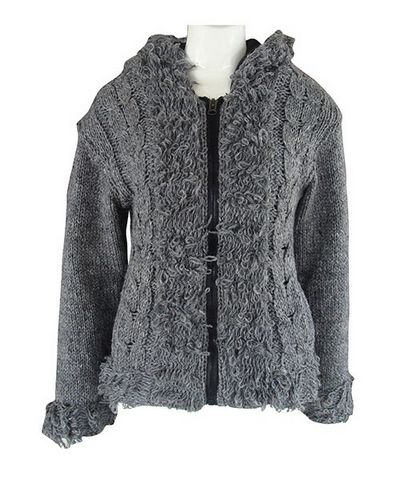 Woolen Jacket [hand Knitted], [fleece Lining]