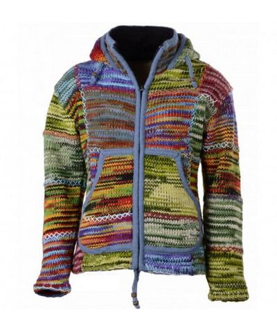 Woolen Jacket [hand Knitted], [fleece Lining]