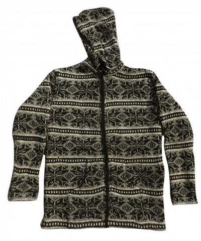 Woolen Jacket [hand Knitted], [fleece Lining]