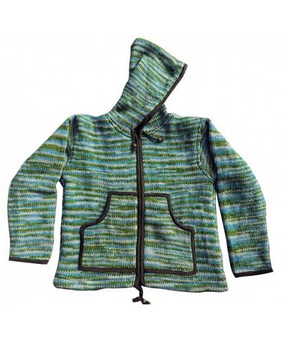 Woolen Jacket [hand Knitted], [fleece Lining]