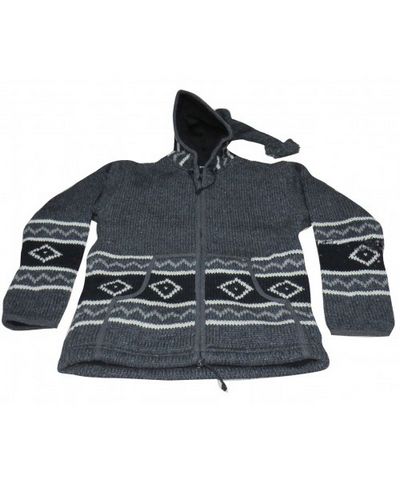 Woolen Jacket [hand Knitted], [fleece Lining]