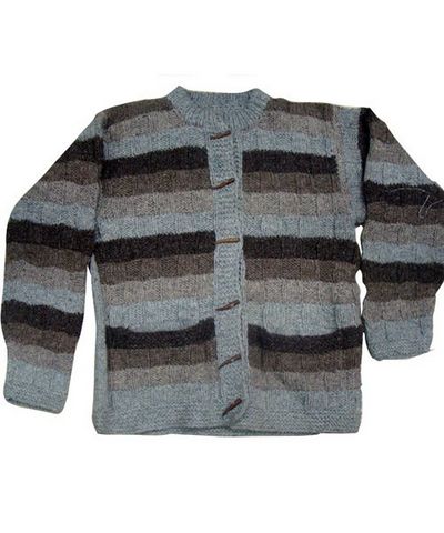 Woolen Jacket [hand Knitted], [fleece Lining]