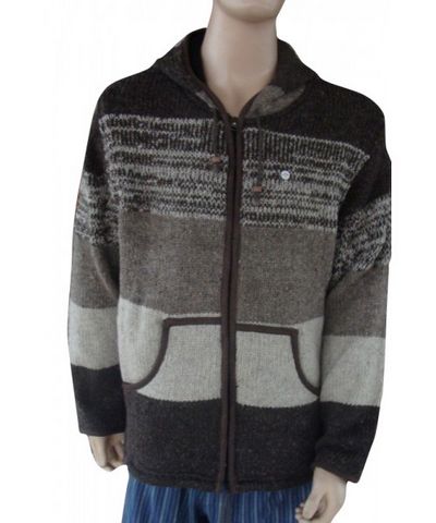 Woolen Jacket [hand Knitted], [fleece Lining]