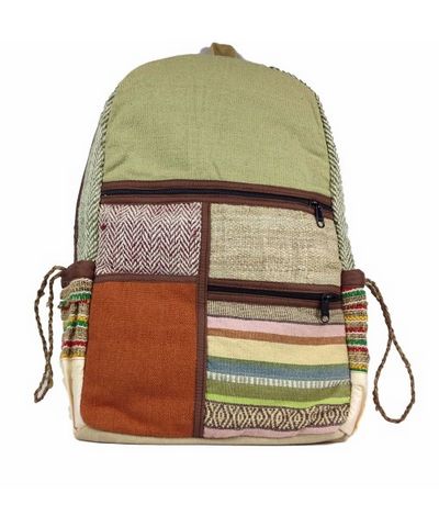 Natural Hemp Backpack Bag