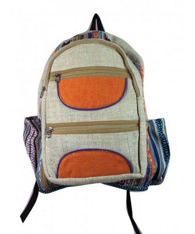 Natural Hemp Backpack Bag