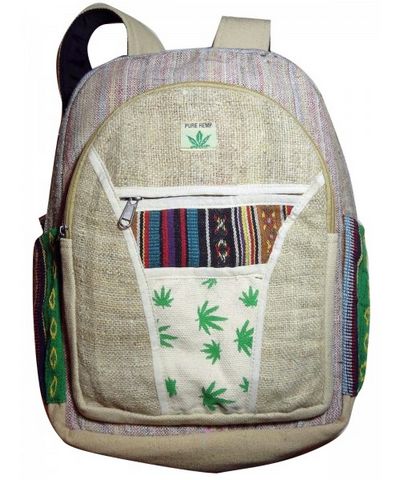 Natural Hemp Backpack Bag