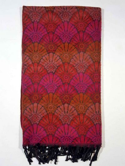 Dhaka Shawl, Multicolor Durable Acrylic Shawl With Various Patterns