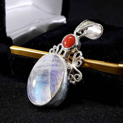 Moonstone Handmade Silver Pendant