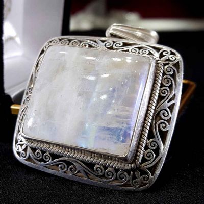 Moonstone Handmade Silver Pendant