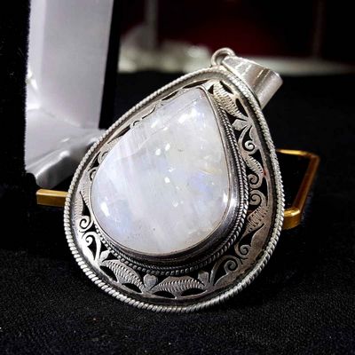 Moonstone Handmade Silver Pendant