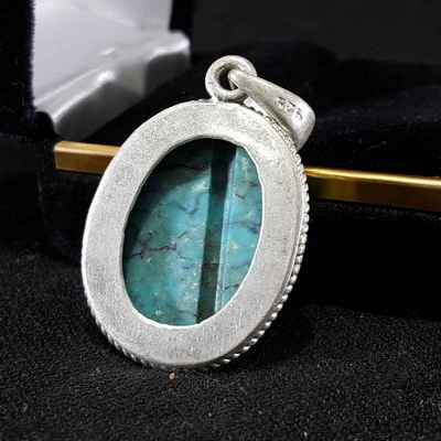 Tibetan Tourquise Handmade Silver Pendant