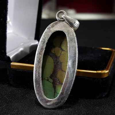 Tibetan Tourquise Handmade Silver Pendant