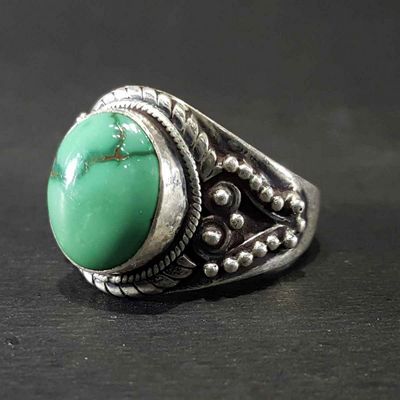 Tibetan Tourquise Silver Handmade Ring