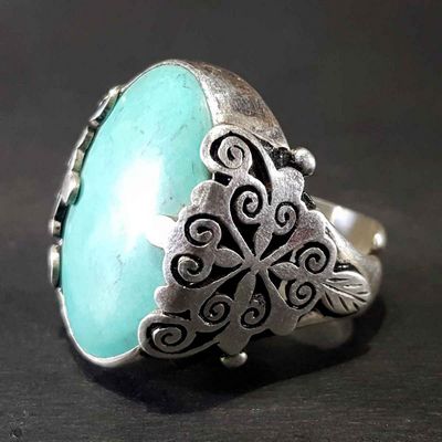 Tibetan Tourquise Silver Handmade Ring