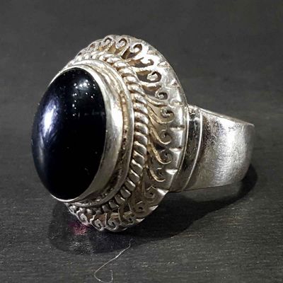 Black Onyx Handmade Silver Ring