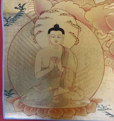 Vajrasattva [sethi- Setang], [full Gold], [tibetan Style], [painting], [real Gold]