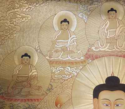 Shakyamuni Buddha [sethi- Setang], [full Gold], [tibetan Style], [painting], [real Gold]