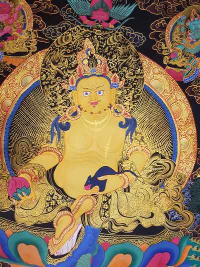 Pancha Kuber [five Jambhala], [dzambhala] Thangka [tibetan Style], [painting]