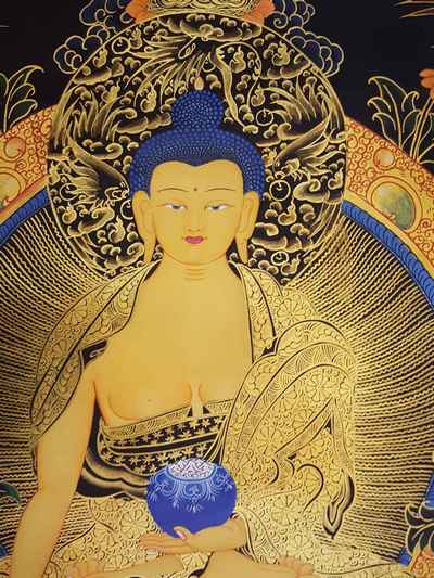 Shakyamuni Buddha Thangka [tibetan Style], [painting]