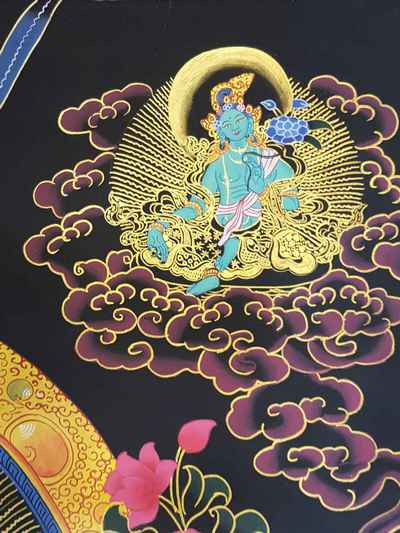 Medicine Buddha Thangka [tibetan Style], [painting]