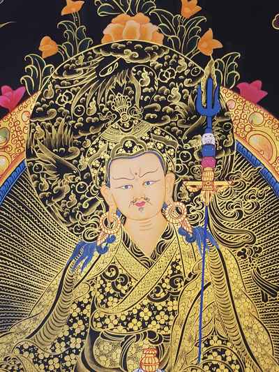 Guru Padmasambhava Thangka [tibetan Style], [painting]