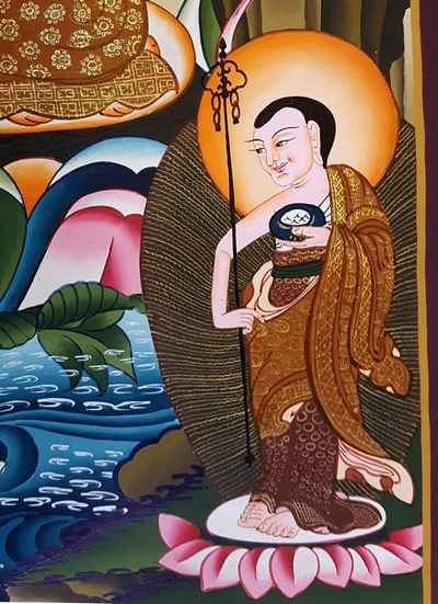 Shakyamuni Buddha Thangka [tibetan Style], [painting], [real Gold]