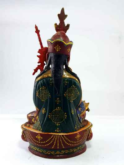 Padmasambhava Handmade Statue [traditional Color Finishing]